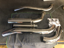 Load image into Gallery viewer, Suzuki Boulevard C109R VLR1800 Custom Polished Dump Pipes, Exhaust System.