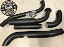 Load image into Gallery viewer, Suzuki Boulevard M109 R VZR1800 Custom Ceramic Coated Black Dump Pipes, Exhaust System.