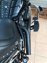 Load image into Gallery viewer, Suzuki Boulevard C109R VLR1800 Custom Ceramic Coated Black Dump Pipes, Exhaust System.