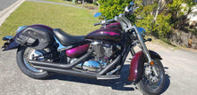 Load image into Gallery viewer, Suzuki M50 VZ800 Boulevard Custom Sports Exhaust System (Ceramic Coated Black) 2005+