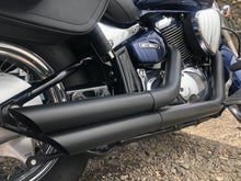 Load image into Gallery viewer, Suzuki Boulevard M109 R VZR1800 Custom Sports Exhaust system (Ceramic Coated Black)