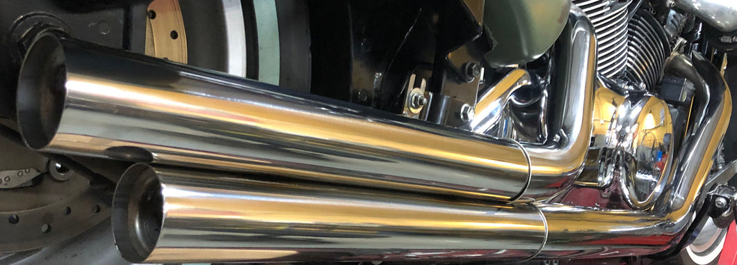 Suzuki Boulevard C109 VLR1800 Custom Sports Exhaust system (Polished)