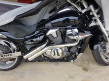 Load image into Gallery viewer, Suzuki Boulevard M109 R VZR1800 Custom Polished Dump Pipes, Exhaust System.