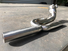 Load image into Gallery viewer, Triumph Rocket 3 collector box by-pass exhaust stainless steel (3 muffler model)