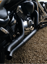 Load image into Gallery viewer, Suzuki Boulevard M109 R VZR1800 Turn Out Custom Sports Exhaust system - Ceramic coated black